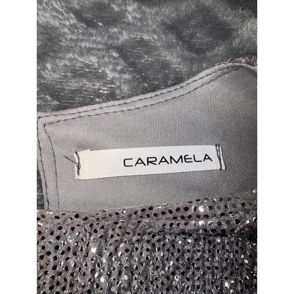 Caramela Sequin Cocktail Dress Silver, Fully Lined, Size M Never Worn ! - Picture 4 of 15